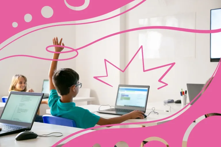 Школяр з планшетом на уроці — приклад сучасного цифрового навчання без паперових підручників