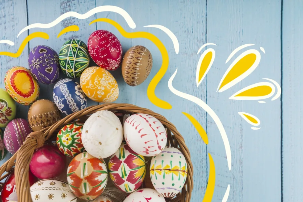 Українська родина святкує Великдень — розписують писанки, печуть паски, співають гаївки